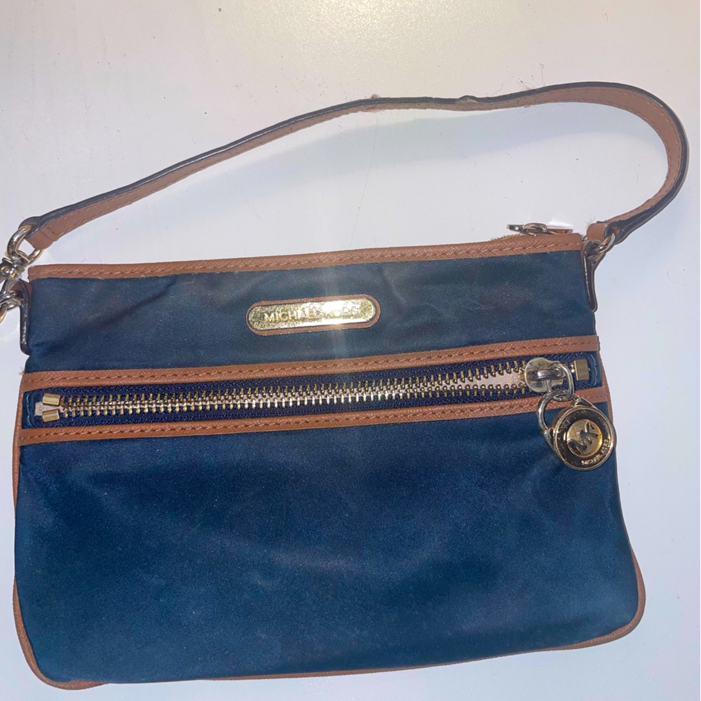 Navy Blue/Tan Michael Kors Small Purse